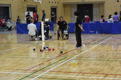 ボッチャ競技の様子