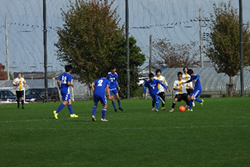サッカー競技の様子