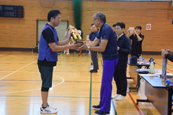 バレーボール競技表彰式の様子
